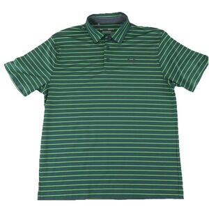Under Armour Golf The Playoff Polo Shirt Mens Large Green Striped‎
